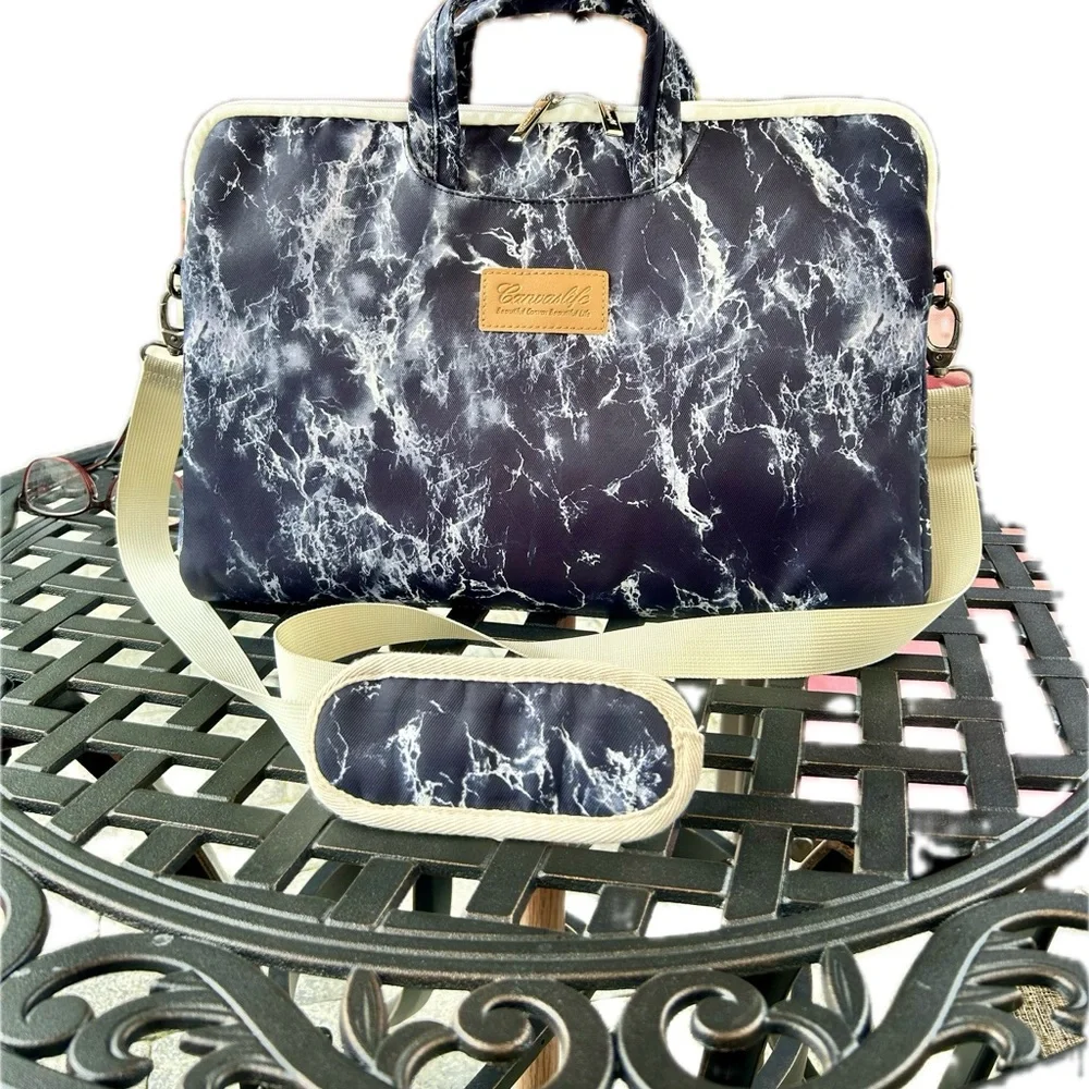 Canvas Life Laptop Bag with Detachable Shoulder Strap
